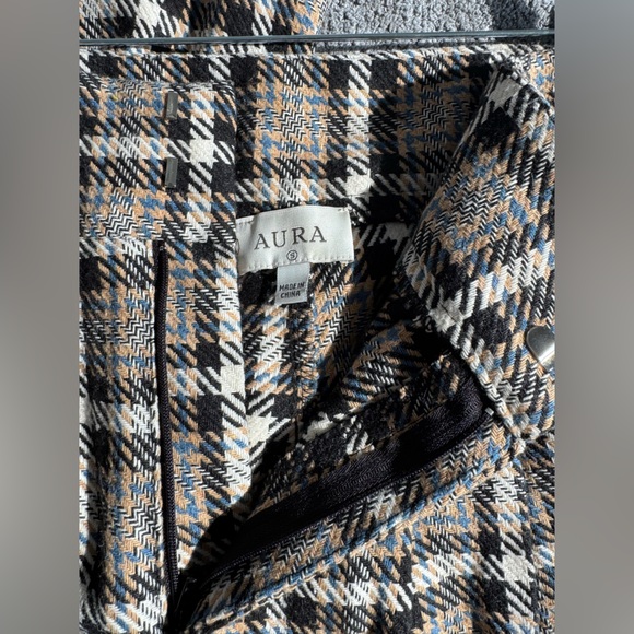 Aura Houndstooth Plaid Patterned Jacket and Pants Suit Set - Picture 6 of 6